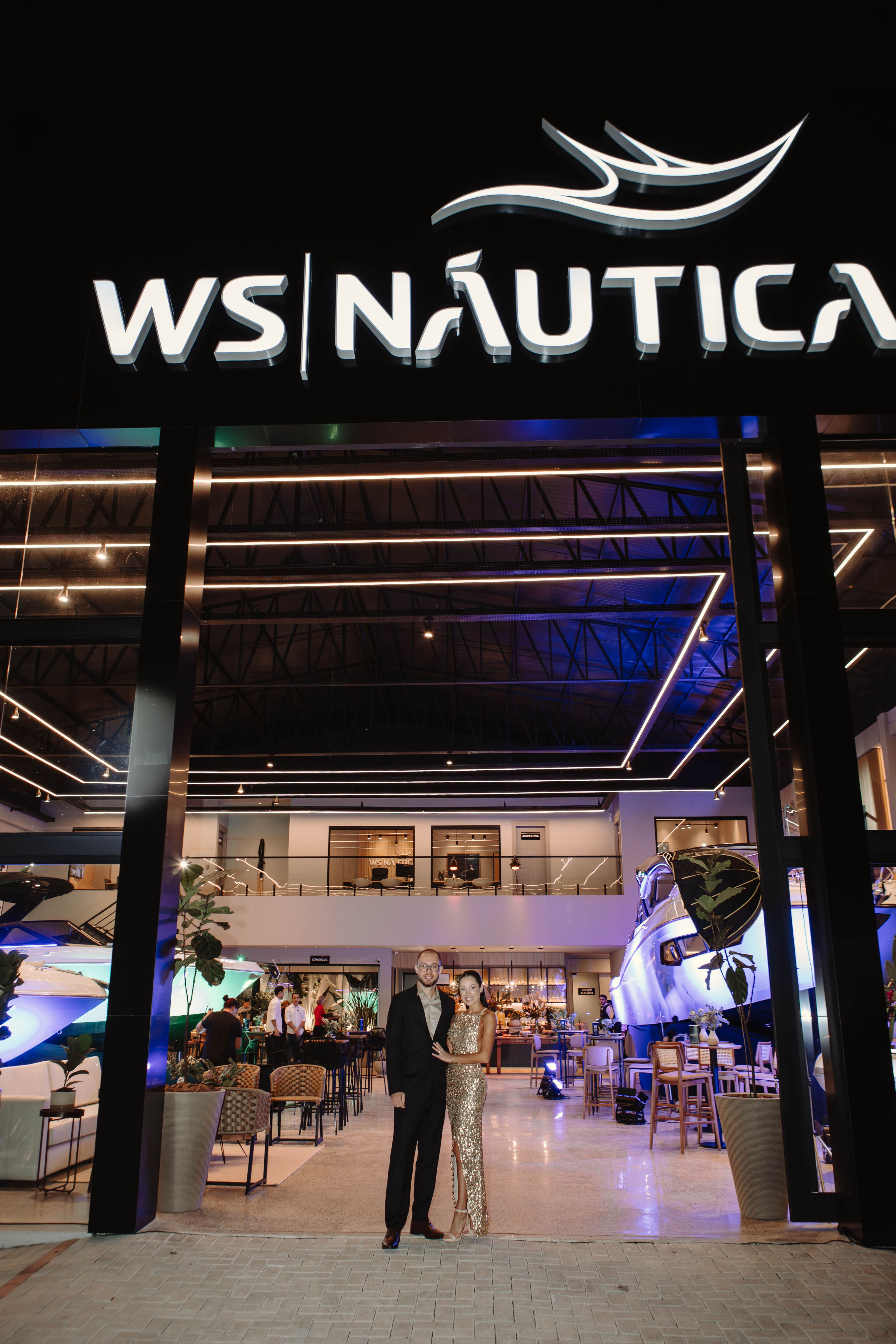 Fachada do showroom da WS Náutica